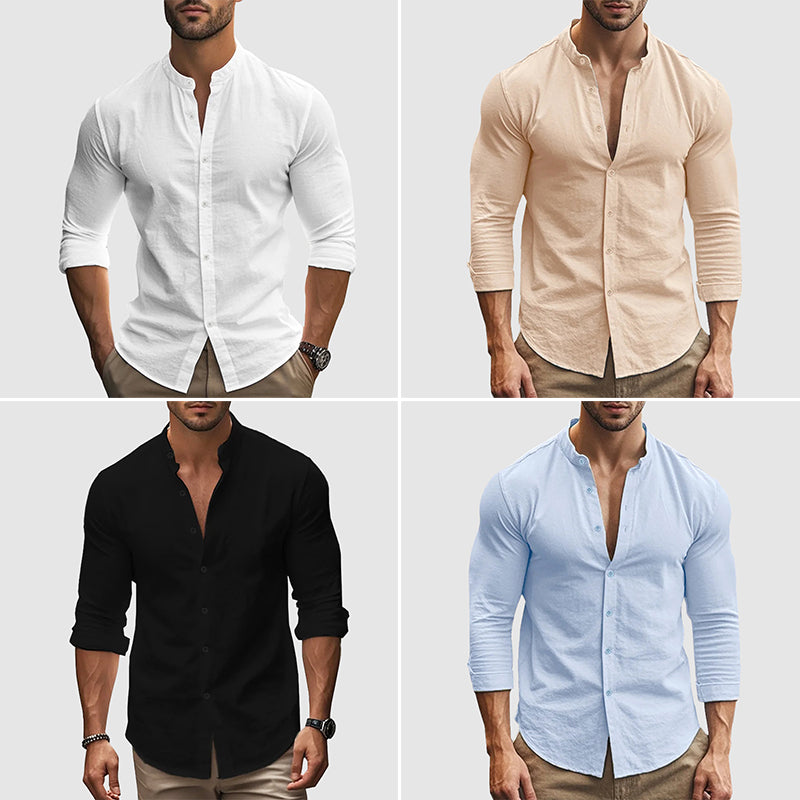 Camicia in lino traspirante