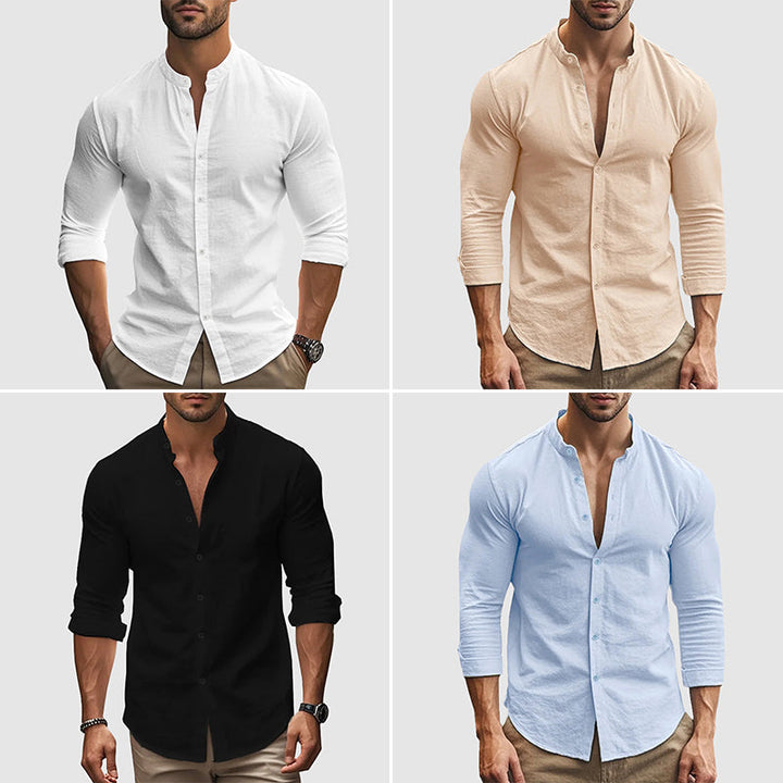 Camicia in lino traspirante