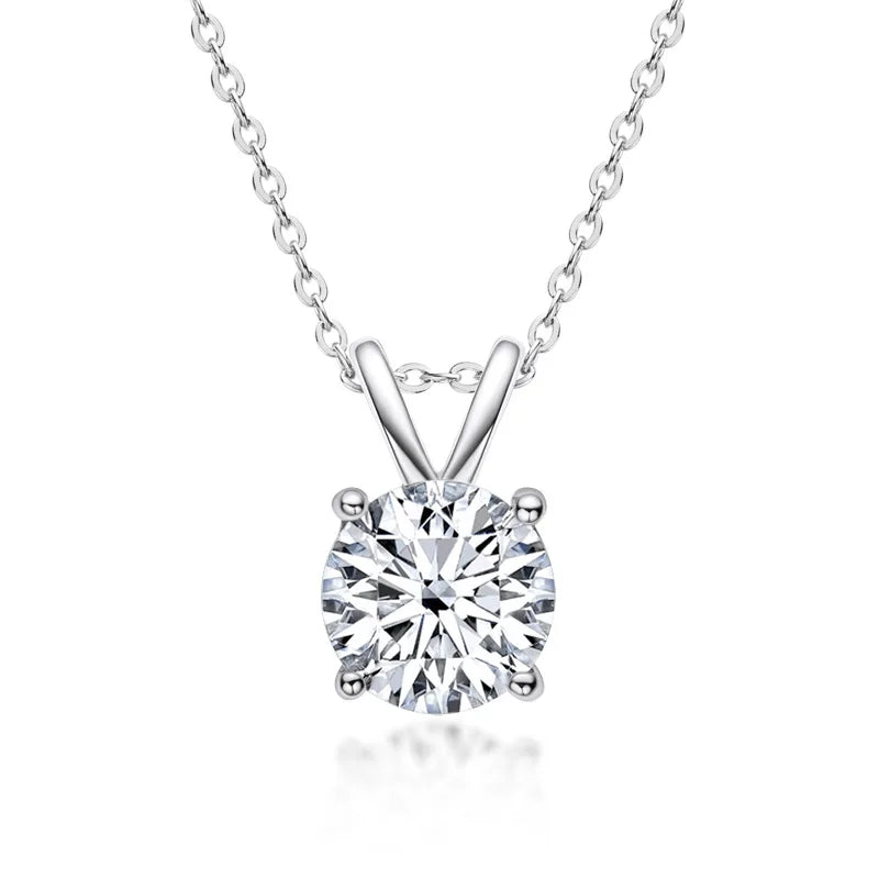 Exklusives Sterling-Silber-Halsband mit Moissanit