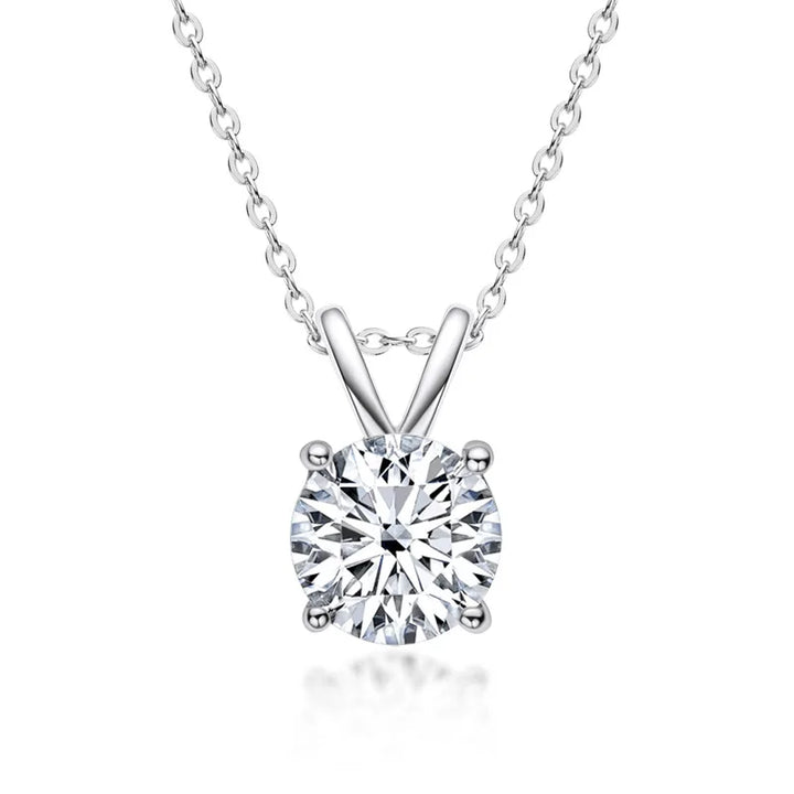 Exklusives Sterling-Silber-Halsband mit Moissanit