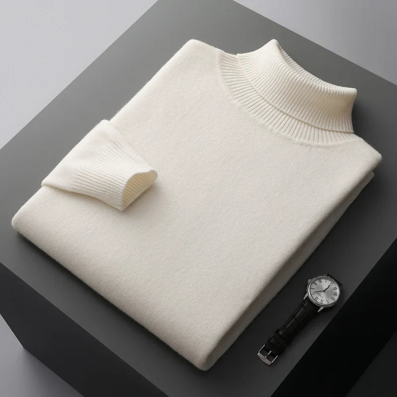 Monaco Rollkragenpullover aus Merinowolle
