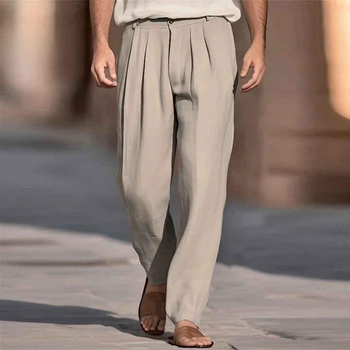 Pantalons en lin décontractés