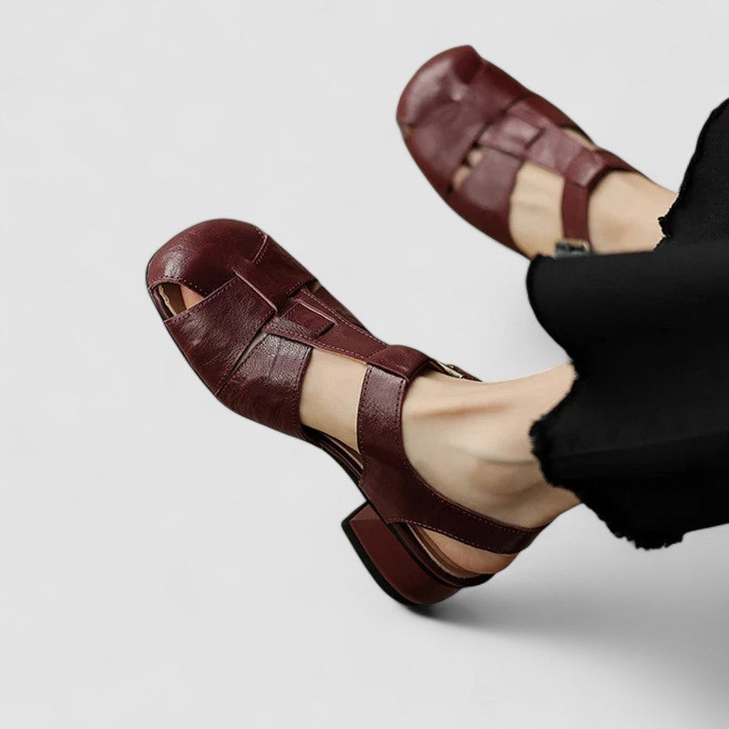 AMELIA™|SCARPE MARY JANE ORTOPEDICHE IN VERA PELLE