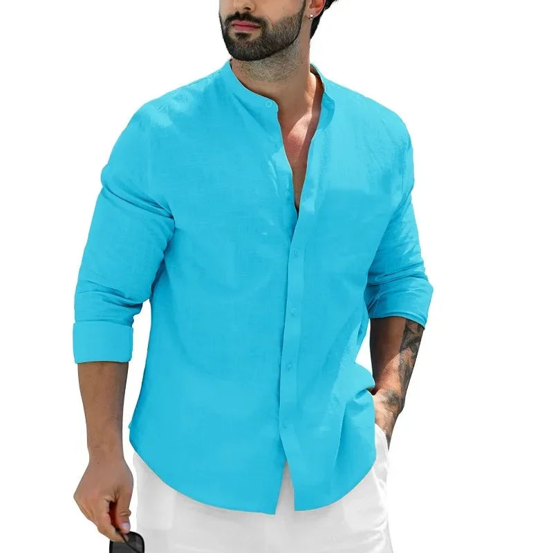 Camicia di lino casual