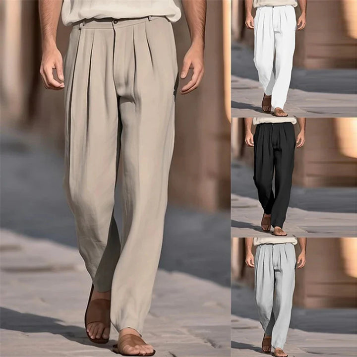 Pantalons en lin décontractés