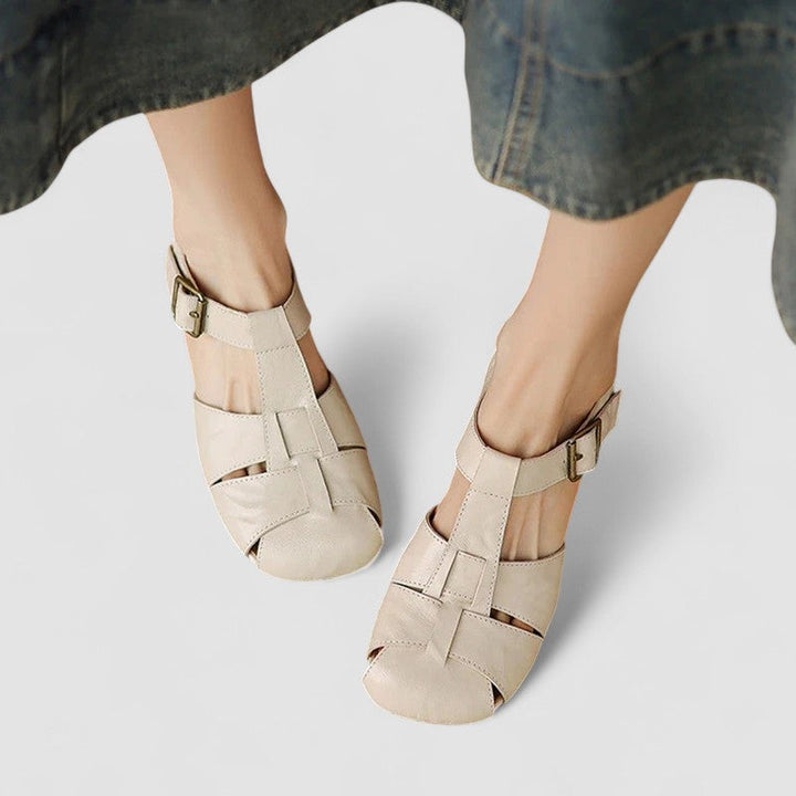 AMELIA™|SCARPE MARY JANE ORTOPEDICHE IN VERA PELLE