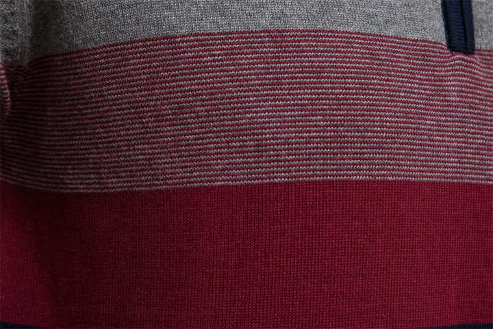 Pull-over élégant en coton avec fermeture éclair