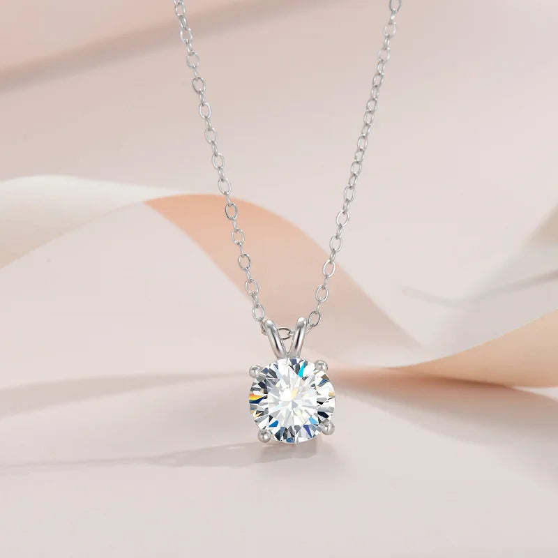 Exklusives Sterling-Silber-Halsband mit Moissanit