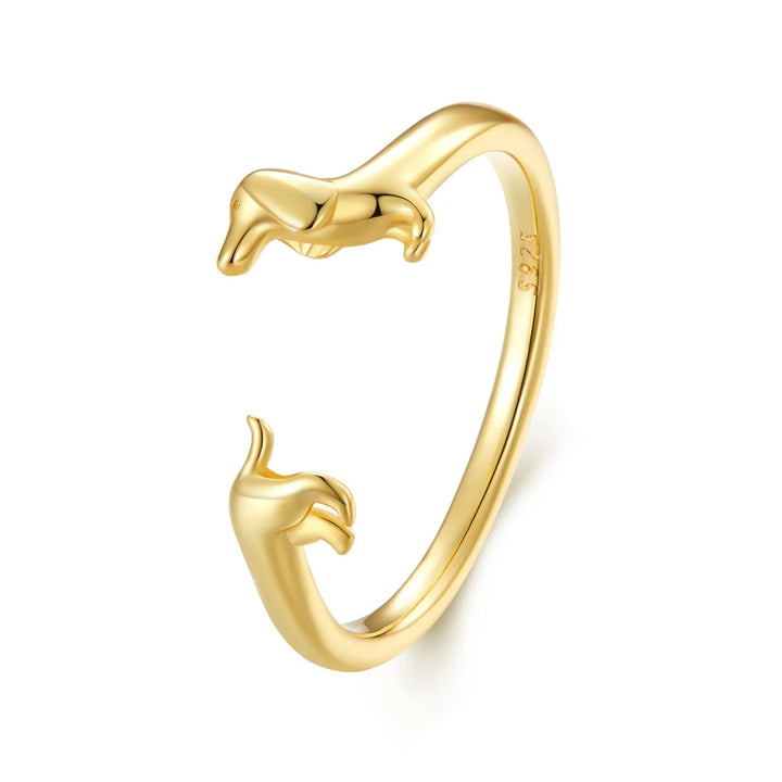 Anello con bassotto
