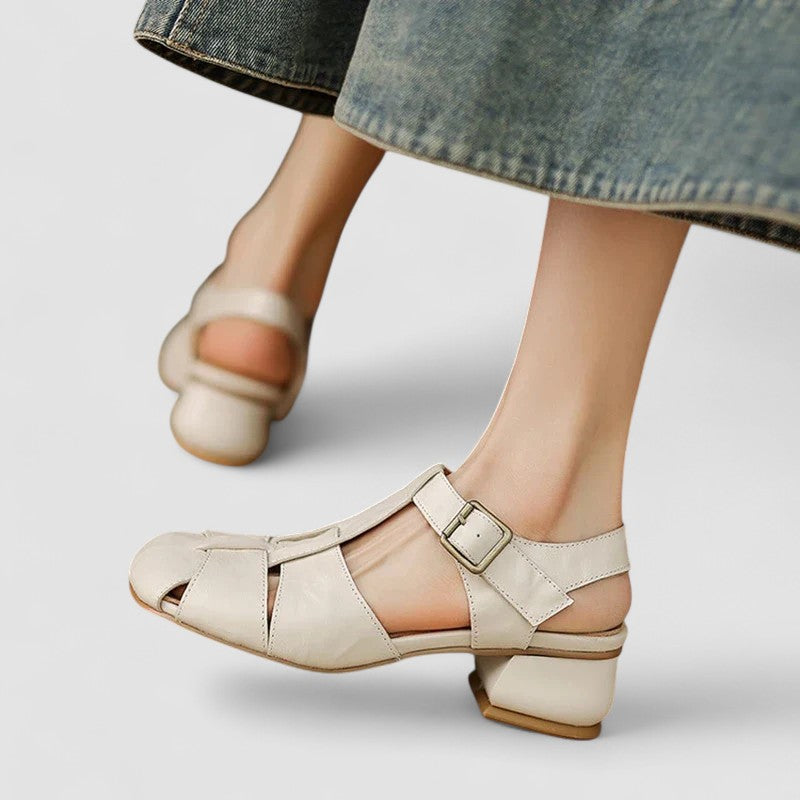 AMELIA™|SCARPE MARY JANE ORTOPEDICHE IN VERA PELLE