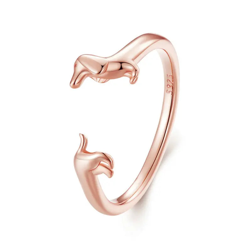 Anello con bassotto