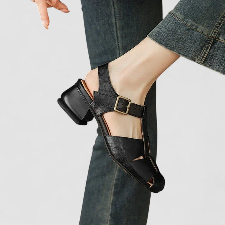 AMELIA™|SCARPE MARY JANE ORTOPEDICHE IN VERA PELLE