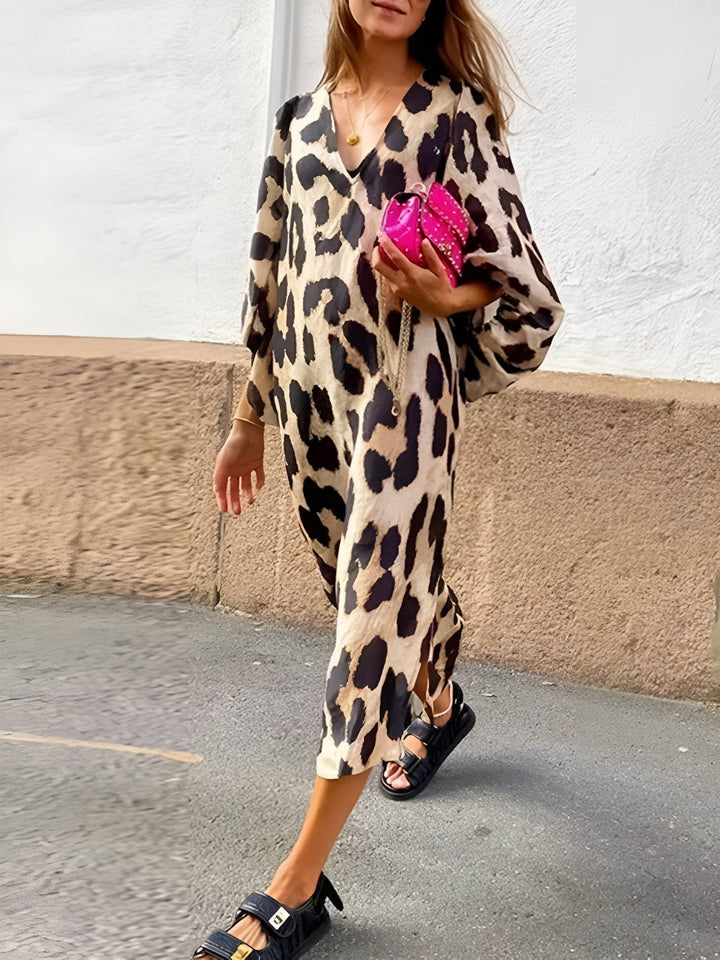 SILVIE | FETT UND ELEGANTES LEOPARDENKLEID