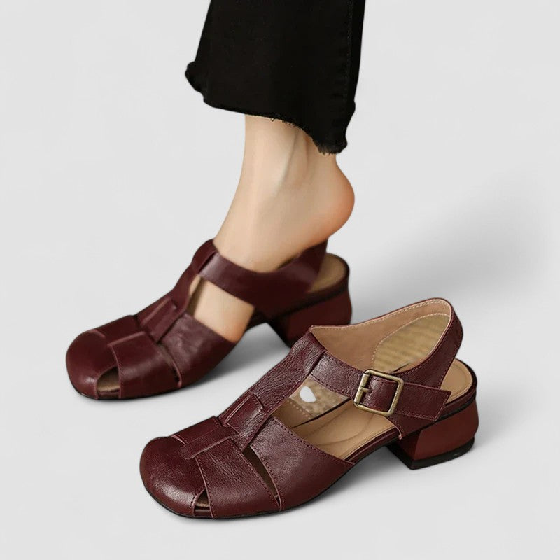 AMELIA™|SCARPE MARY JANE ORTOPEDICHE IN VERA PELLE