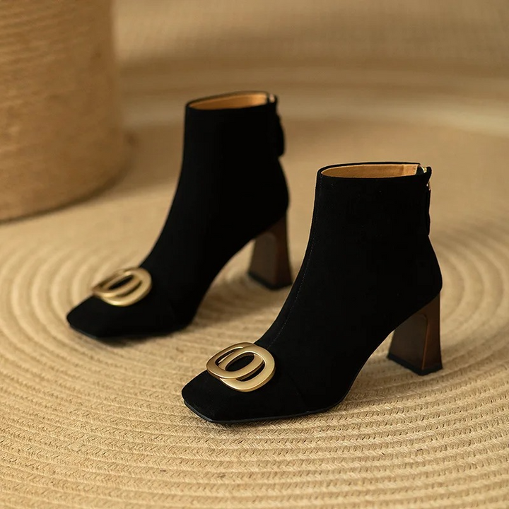 Bottes en velours Opium