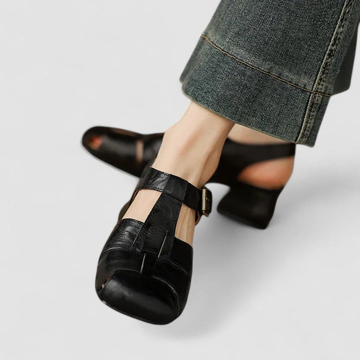 AMELIA™|SCARPE MARY JANE ORTOPEDICHE IN VERA PELLE
