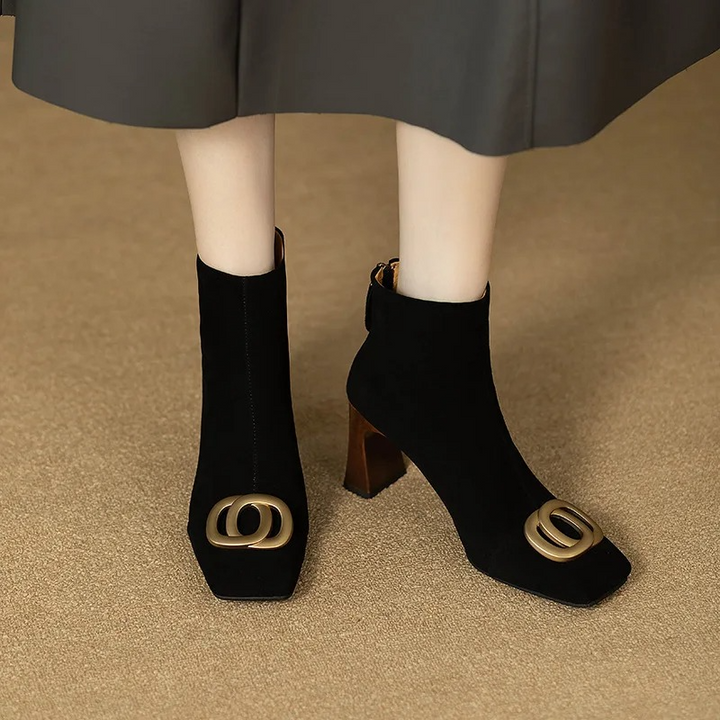 Bottes en velours Opium