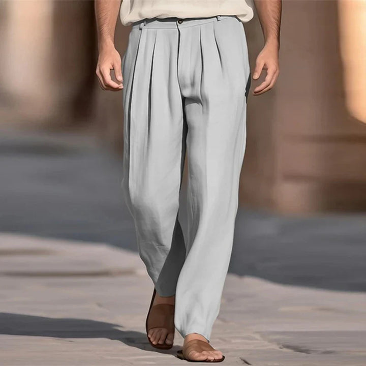 Pantalons en lin décontractés