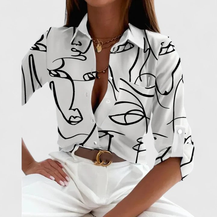 Lisette | Elegante Bluse mit langen Ärmeln