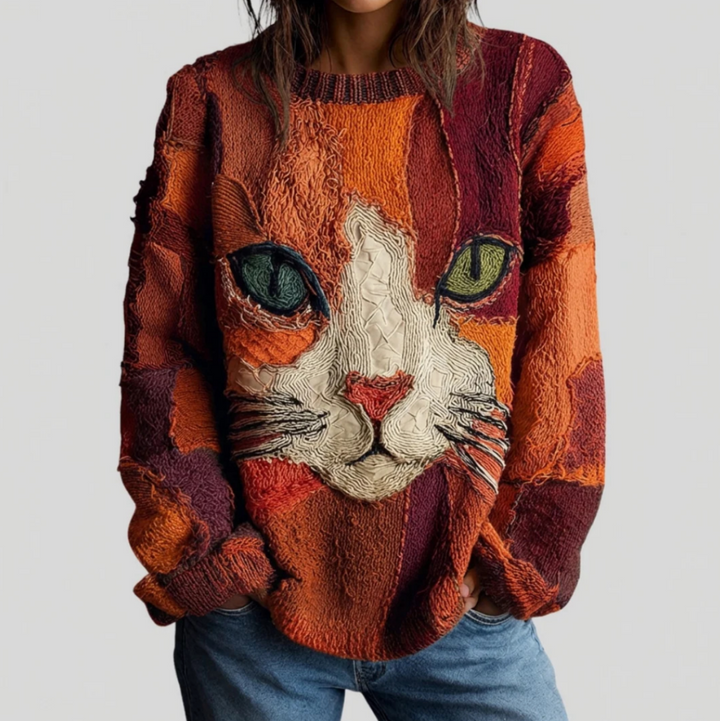 Birgit | Top artistique à message sur les chats