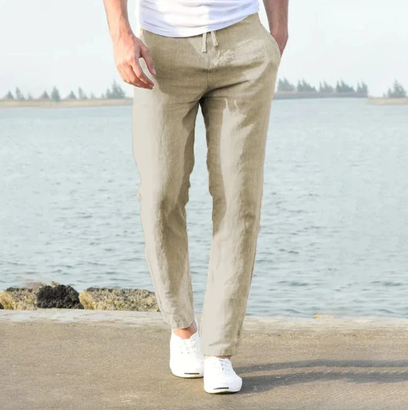 Pantalons en lin décontractés