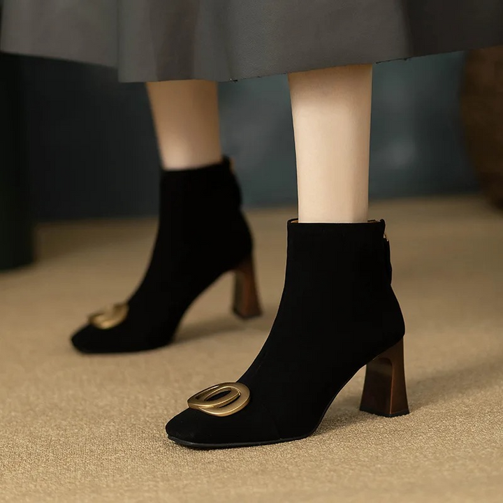 Bottes en velours Opium