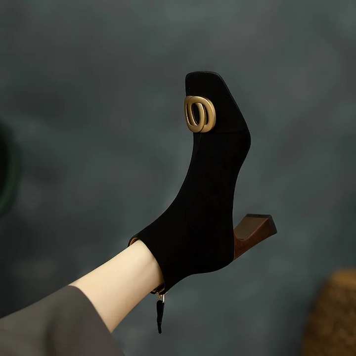 Bottes en velours Opium