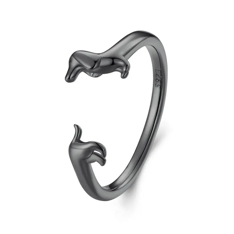 Anello con bassotto