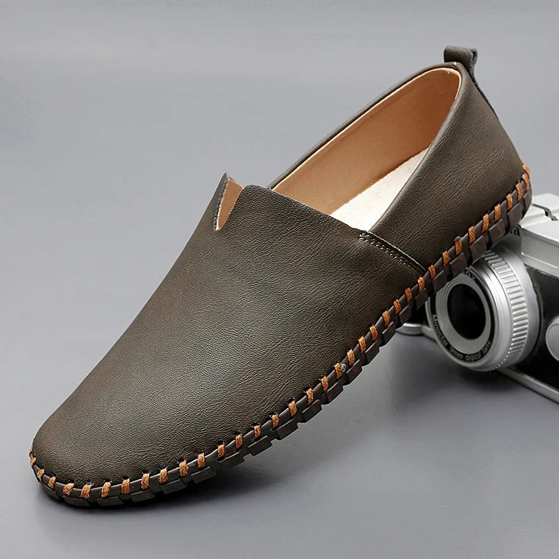 Santorini Leder-Slipper