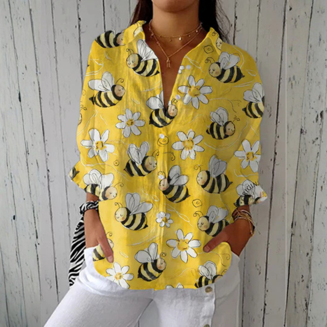 Nancy™ | Camicetta a fiori d'ape