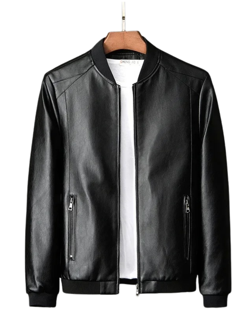 Veste en cuir de motard