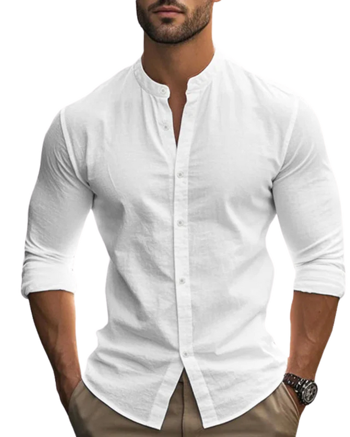 Camicia in lino traspirante
