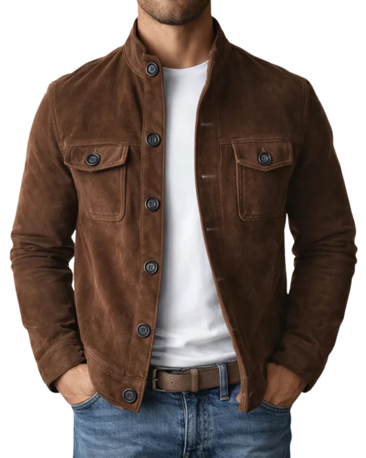 Andreas | Premium Wildleder-Bomberjacke