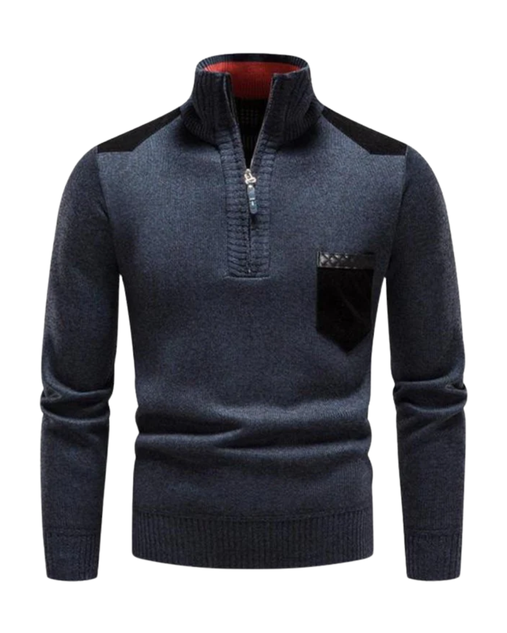 Pull-over en laine à fermeture éclair