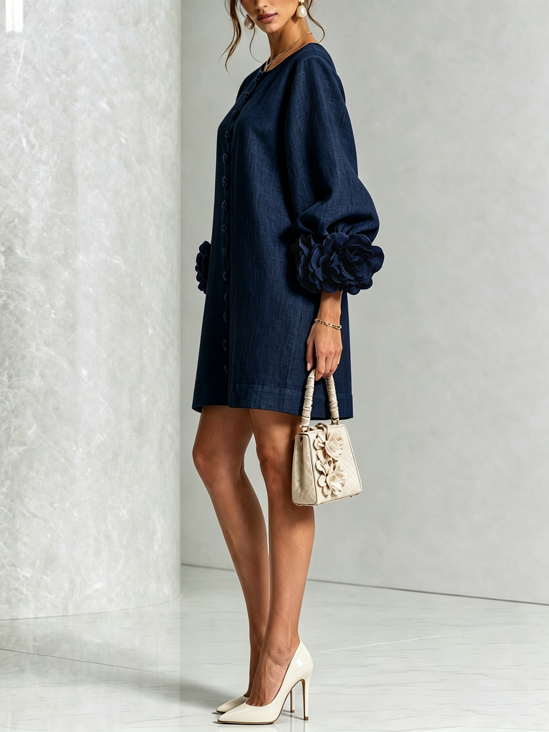 Firenze | Vestito chemisier floreale