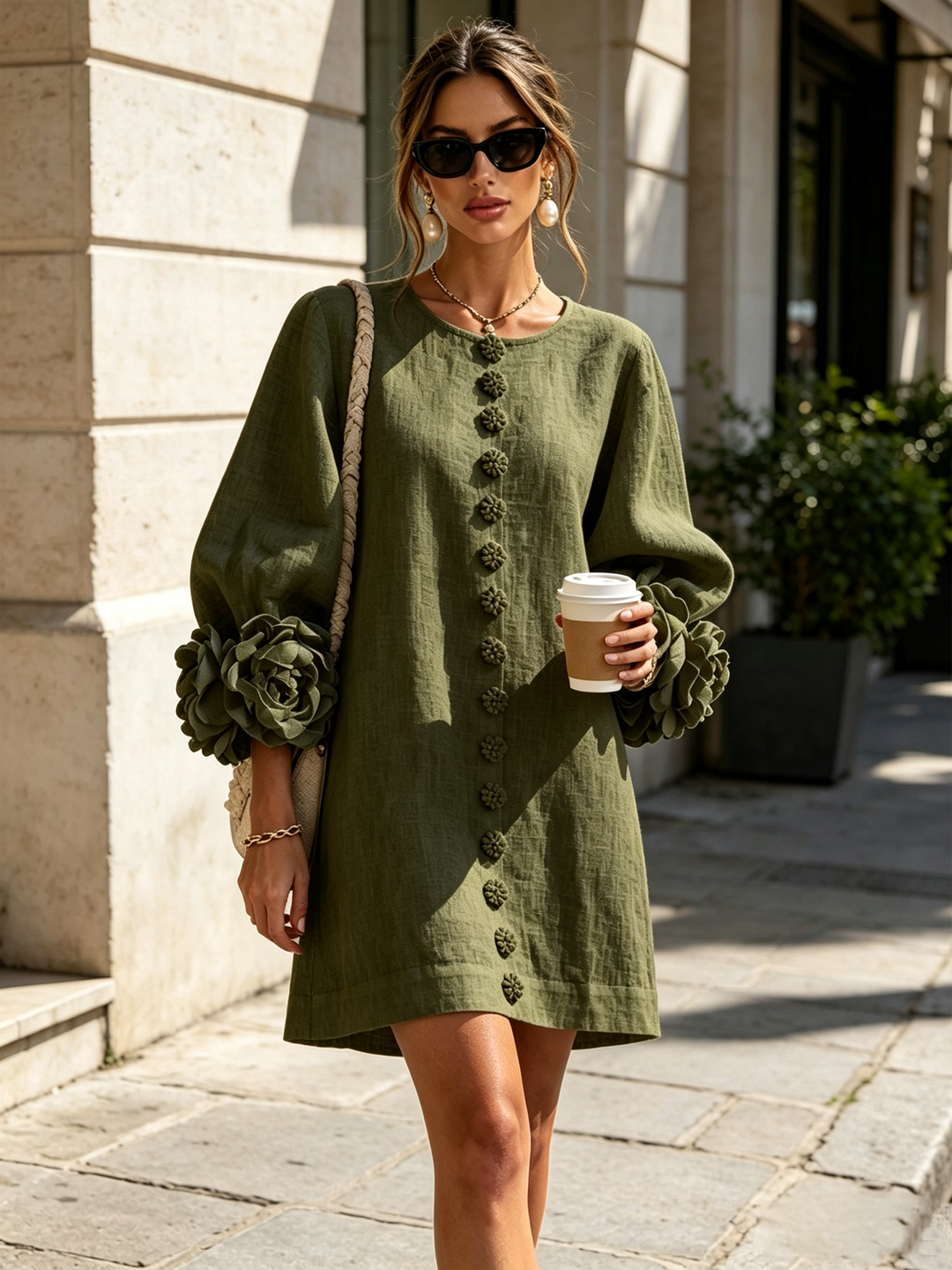 Firenze | Vestito chemisier floreale