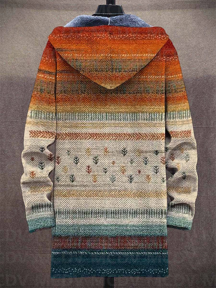 Diana | Cardigan-cappotto artistico con cappuccio