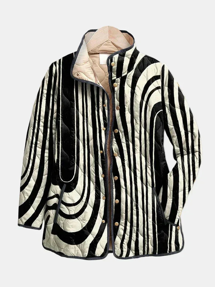 DELACROIX | Giacca Sylvie dal design zebrato trapuntato