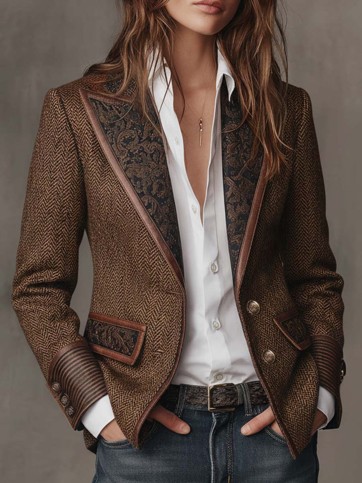 Consuelo - Blazer mit Fischgrät-Panels