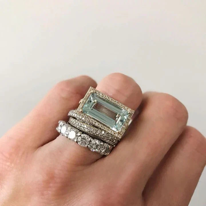 Nami | Ensemble de bagues en verre de mer