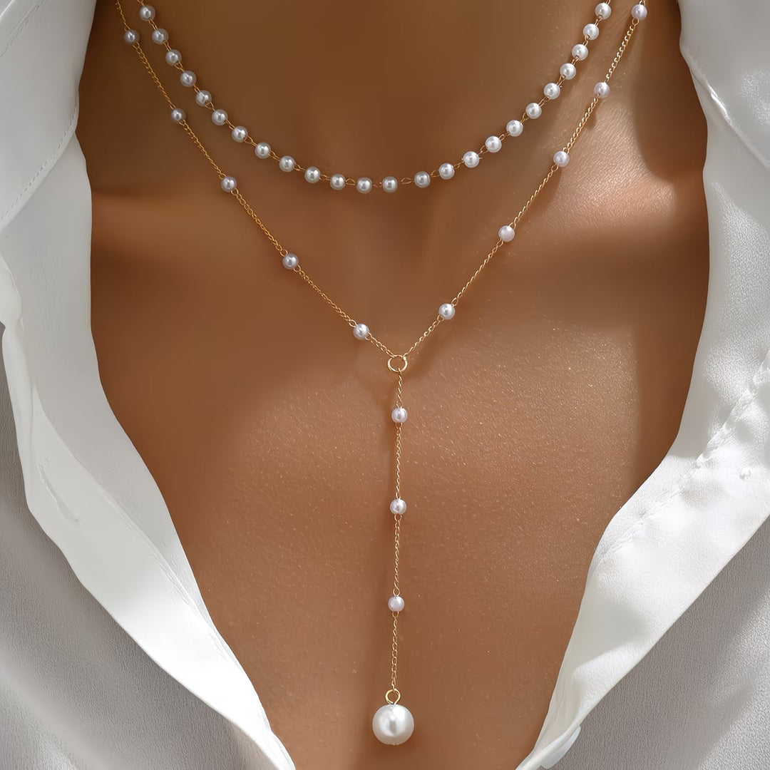 Collier de perles graduées