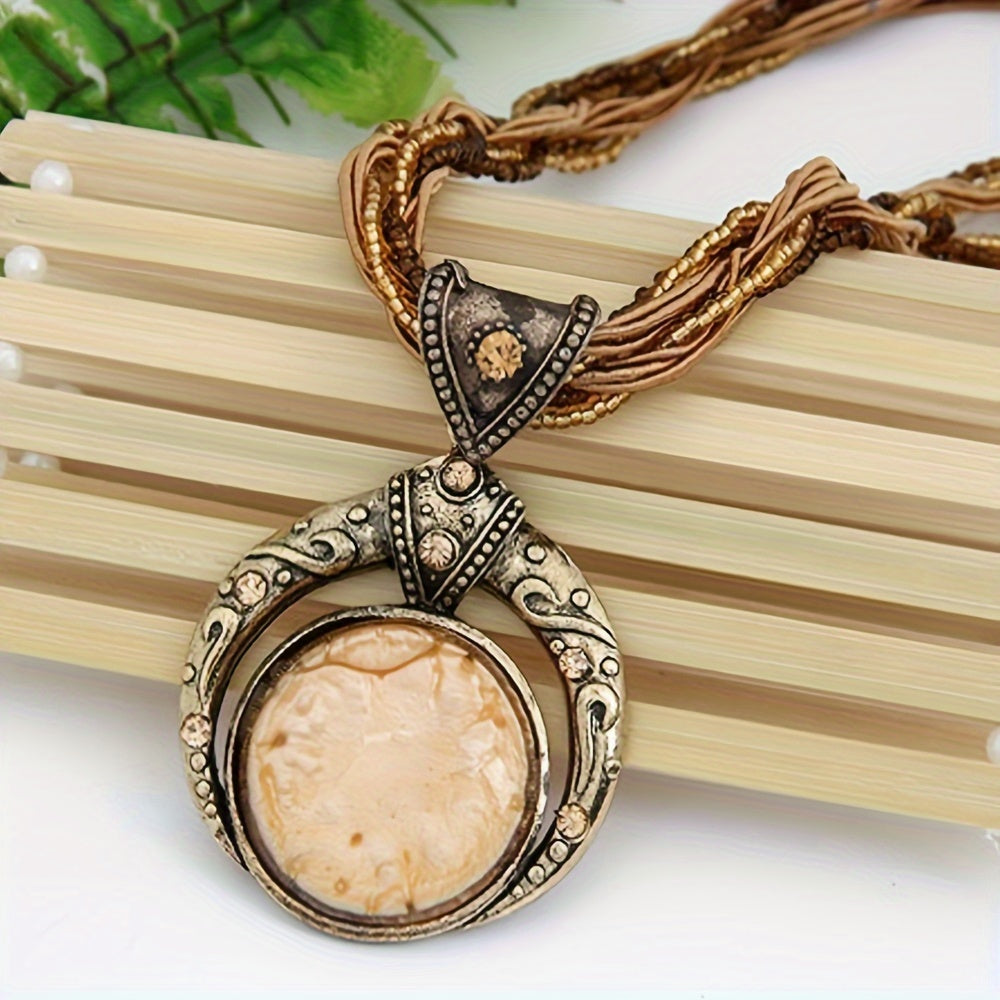 Collana boho con pendente