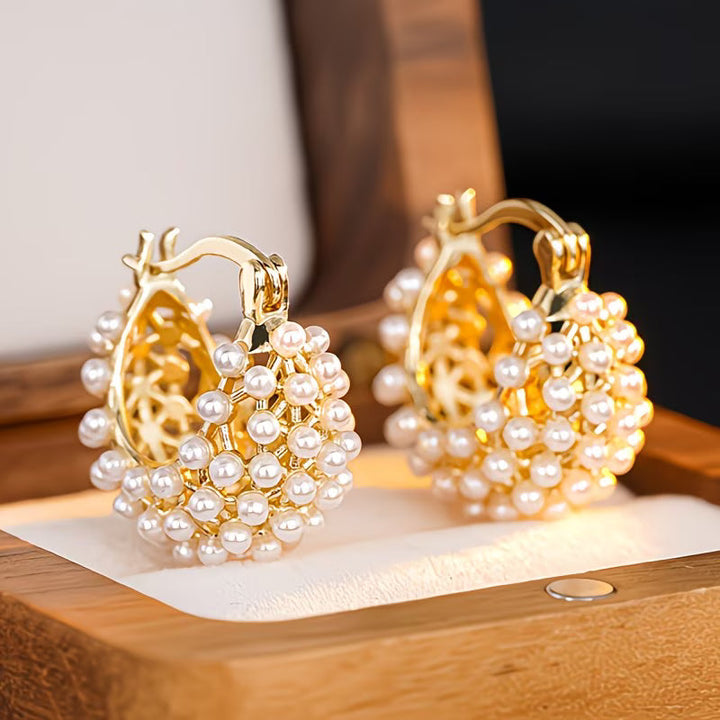 Orecchini con perle chunky
