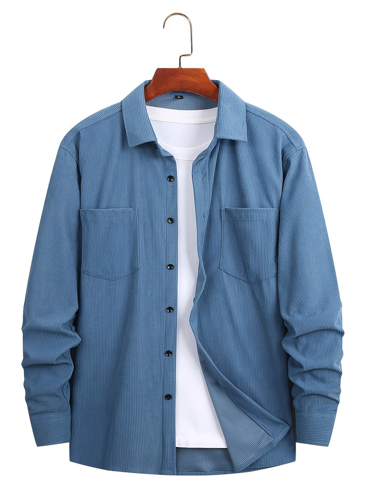 Lässige Cord-Strickjacke