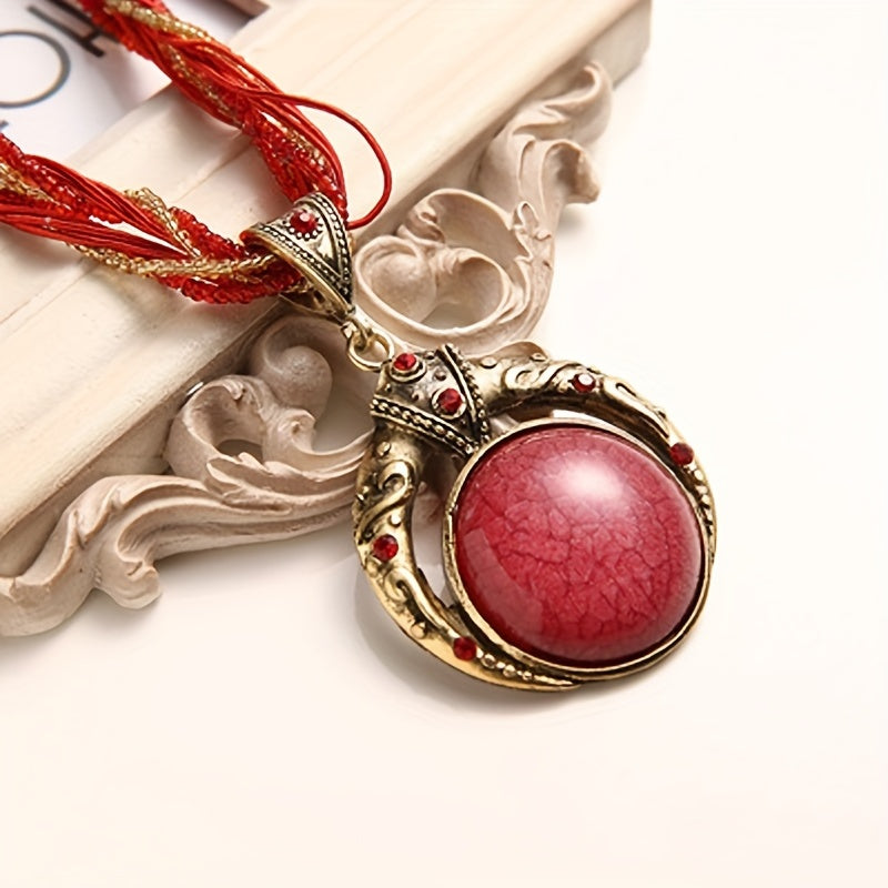 Collana boho con pendente