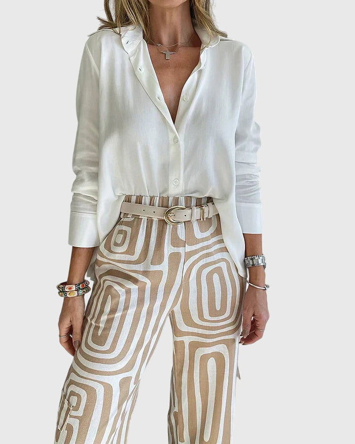 Emilia™ | Stilvolle Hose + Kostenlose Bluse & Gürtel