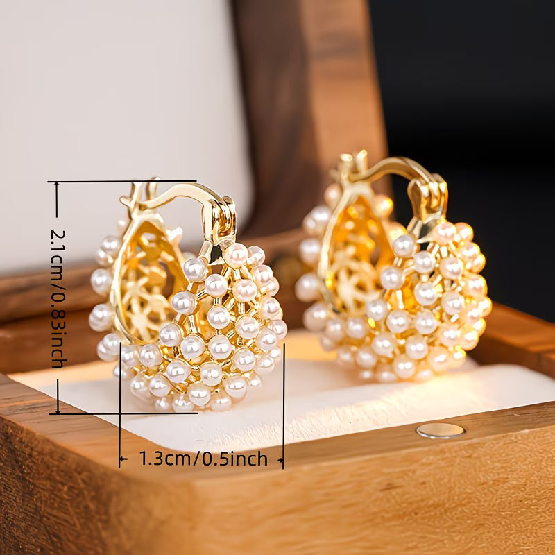 Orecchini con perle chunky