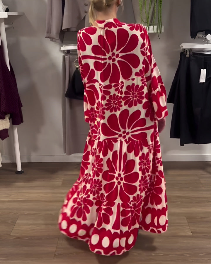 MARIELLE | MAXI-ROBE ÉLÉGANTE À IMPRIMÉ