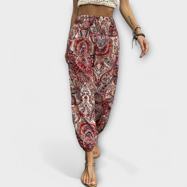 Scarlett - Pantalon à motif ethnique graphique