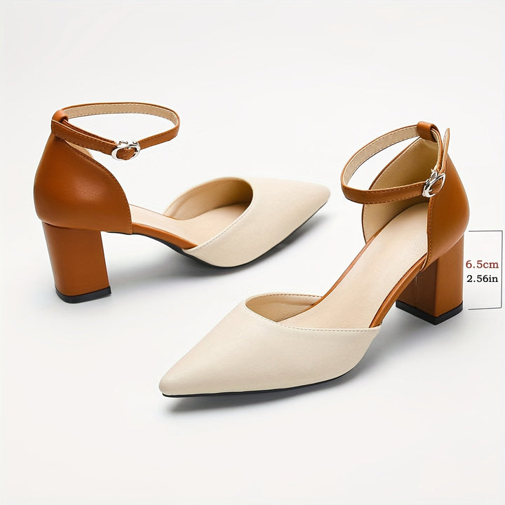 Marielle | Sandales à talons bicolores